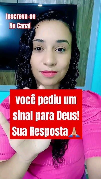 🚫 ️ VocÊ Pediu Um Sinal Para Deus Sua Resposta Shorts Jesus Oração