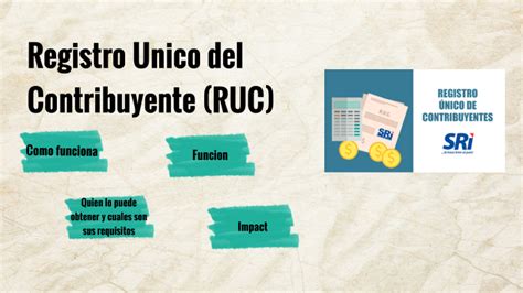 Registro Nico Del Contribuyente Ruc By Emily Nu Ez On Prezi