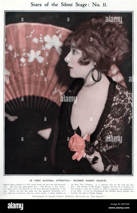 Mildred Harris In 1922 Stock Photo - Alamy