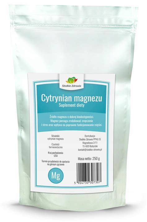 Cytrynian Magnezu W Proszku Czda G Allegro Pl