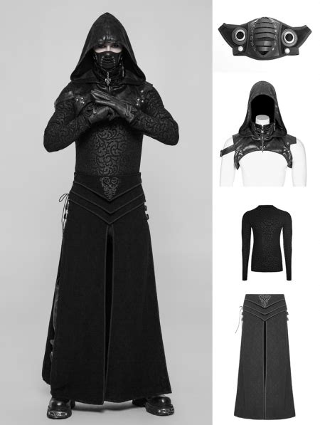 Black Gothic Punk Suit For Men Devilnight Co Uk