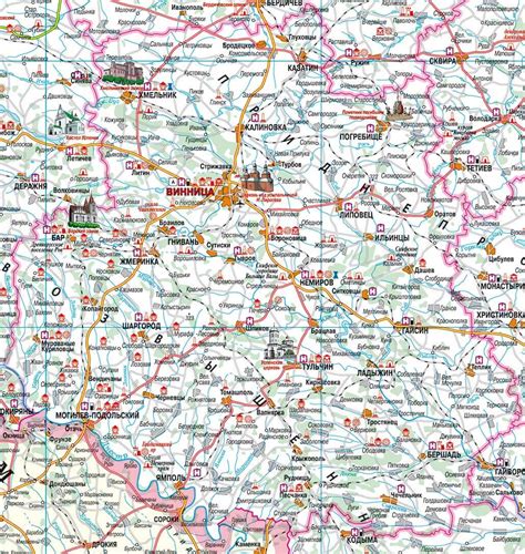 Карта Винницкой области: где находится на Украине, показать подробно
