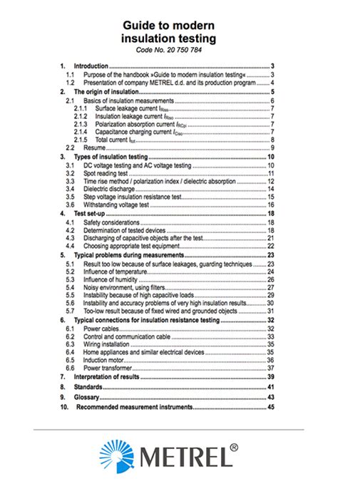 Guide To Modern Insulation Testing