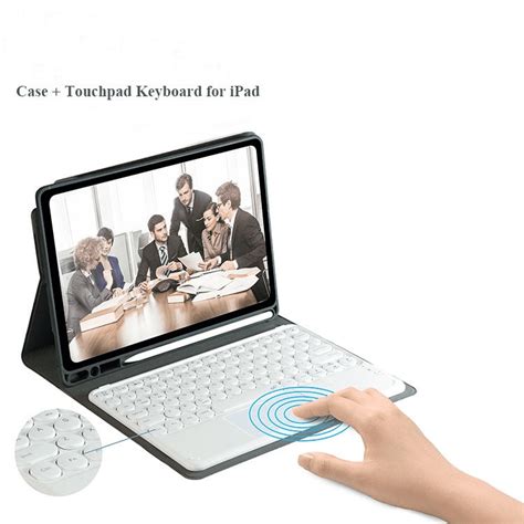 Wireless Keyboard Cases For iPad 10.2 2020 8th Generation Case Cover ...