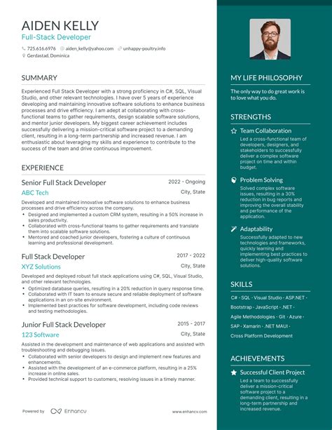 Full Stack Developer Resume Examples How To Guide For