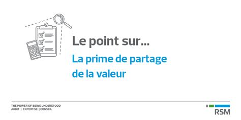 La Prime De Partage Sur La Valeur RSM France