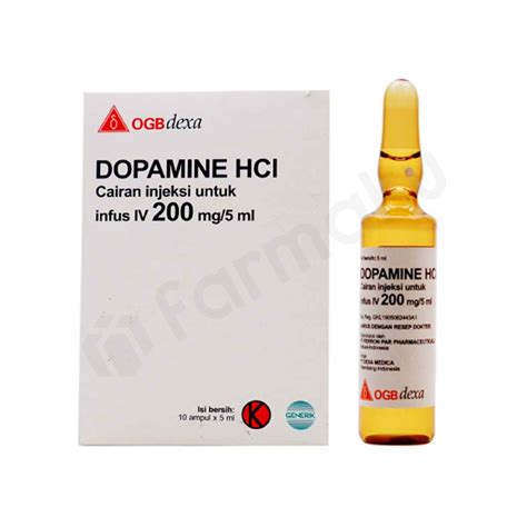 Dopamin 40 Mgml Injection 5 Ml Dexa Farmaku