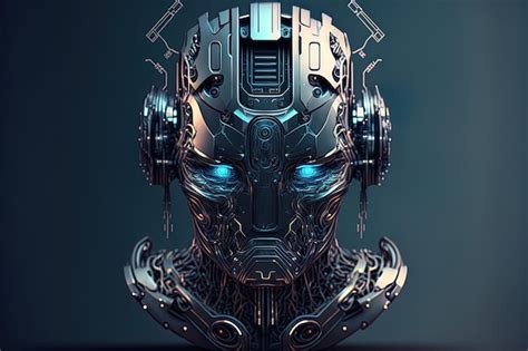 Premium AI Image | Modern robot head