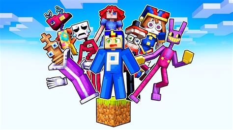 SOBREVIVA Em 1 BLOCO THE AMAZING DIGITAL CIRCUS No Minecraft YouTube