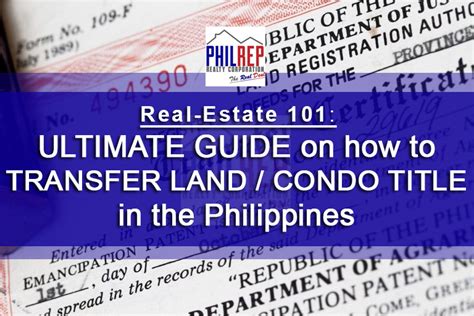 How To Transfer Landcondo Title In The Philippines Step By Step