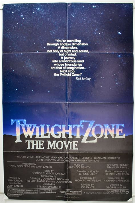 Twilight Zone The Movie Original Cinema Movie Poster From