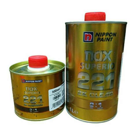 Jual Nippon Paint Nax Superio 221 2K PU Clear 1 5 Liter Set Shopee