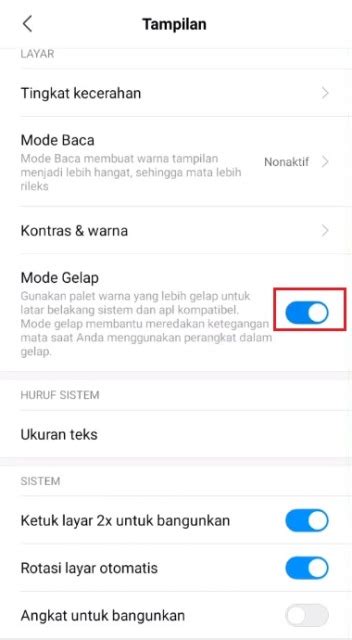 Cara Mengaktifkan Dark Mode Di HP Xiaomi Rancah Post