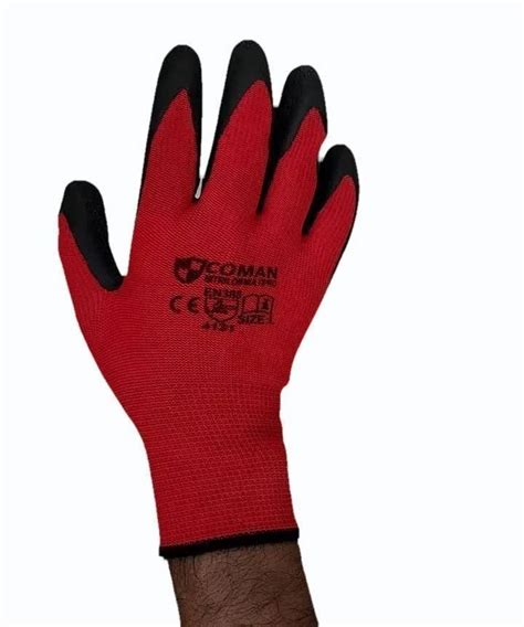 Safety Gloves Coman White Grey Nitrile Safety Gloves Importer From