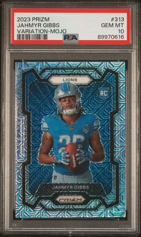 Prizm Jahmyr Gibbs Mojo Variation Psa Gem Mint Lions