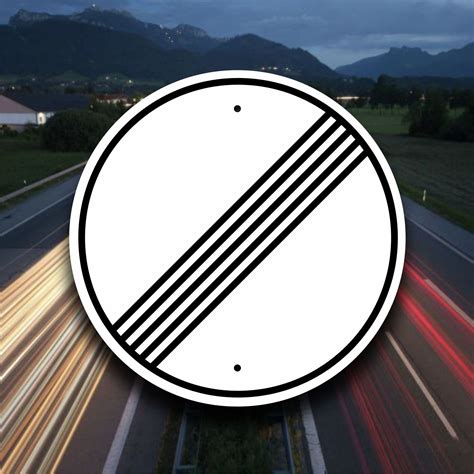 No Speed Limit Sign Autobahn