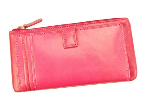 Coveri World Soft Genuine Leather Women Walletpurse Pink 518 G02