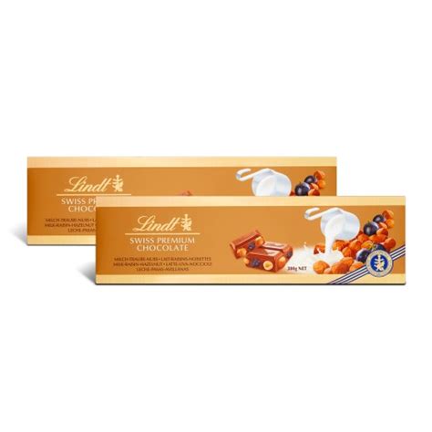 Lindt Swiss Czekolada Mleczna Z Rodzynkami Orzechami Migda Ami G X