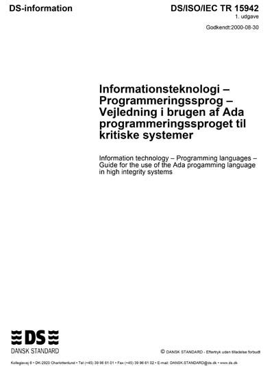 Ds Iso Iec Tr Information Technology Programming