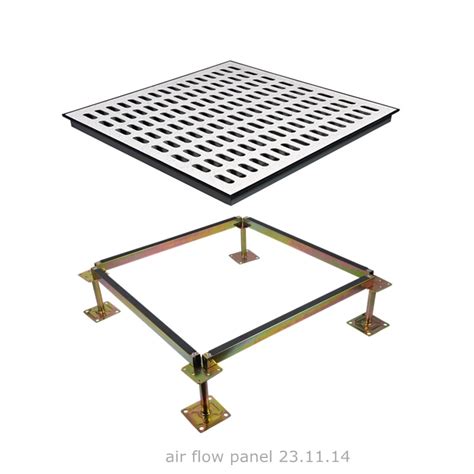 Anti Statistic Ventilation Air Flow Raised Access Floor Panels Woodcore