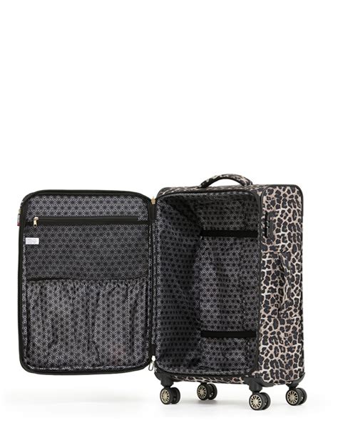 Leopard Print Suitcase Leopard Print Soft Case Lightweight Luggage