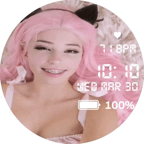 Vicente Torres Belle Delphine Ahegao Watch Face For Apple Watch Samsung Gear S3 Huawei