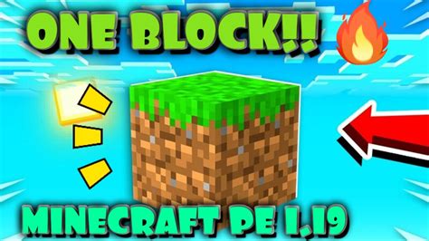 Cómo descargar One Block para Minecraft Pe 1 19 1 19 30 El mejor