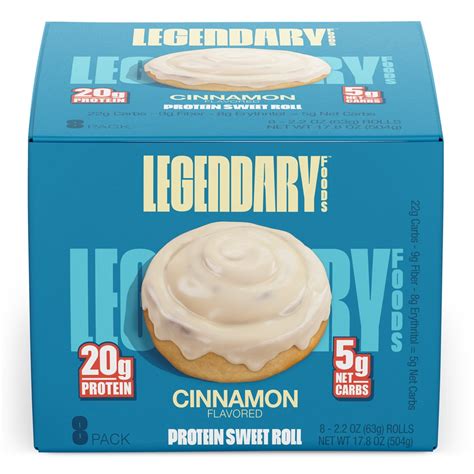 Legendary Foods Protein Sweet Roll Cinnamon Pack Vitacost