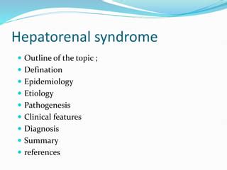 Hepato Renal Syndrome Pptx666666666666666 PPT