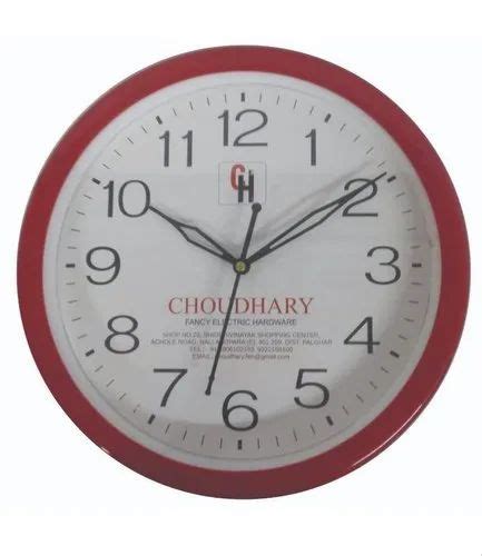 Round Wall Clock Colored Plastic Round Wall Clock Manufacturer From