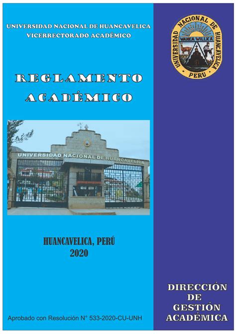 Reglamento Acad Mico Aprobado Con Resoluci N N Cu Unh