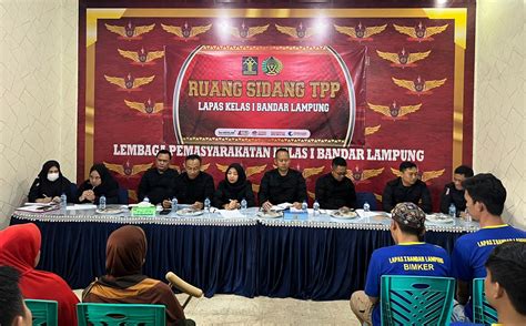 Memenuhi Hak Hak WBP Lapas Kelas I Bandar Lampung Menggelar Sidang TPP