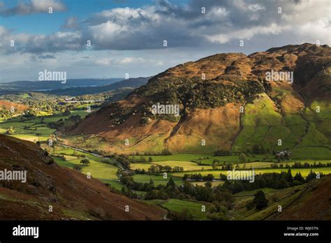 Great Langdale Valley Lake District Cumbria Uk October Stock Photo
