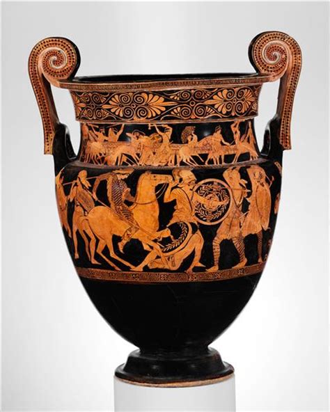 Terracotta Volute Krater Bowl For Mixing Wine And Water C450 Bc