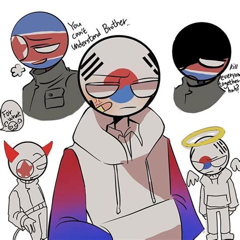 Countryhumans North Korea X South Korea Lemon