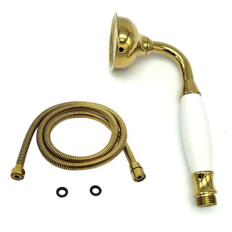 Homedec New Brass Ceramics Telephone Handheld Shower Head With Hose