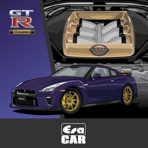 Era Car Sp Nissan Gt R R35 T Spec 2022 Midnight Purple Scale 1 64 Mobile Garage Hk