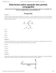 Exerc Cios Sobre Equa O Dos Pontos Conjugados Brasil Escola Pdf 01