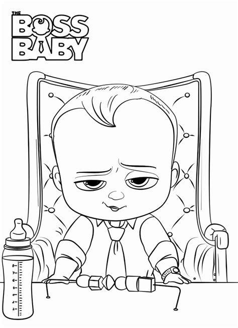 Libro Para Colorear Boss Baby Para Imprimir Y En Línea