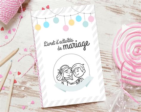 Livret Dactivit S De Mariage Pour Enfants Marieandclaire Cr Ations