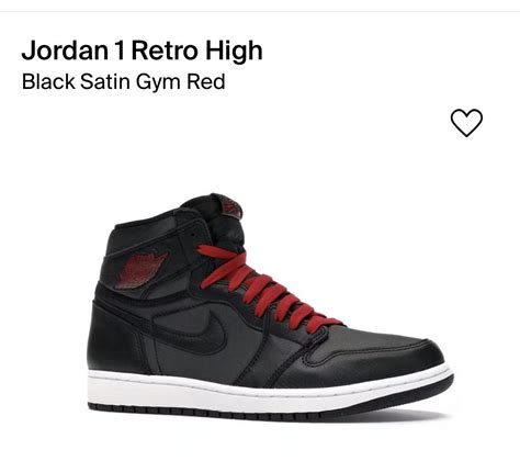 Nike Jordan 1 Retro High Black Satin Gym Red Grailed