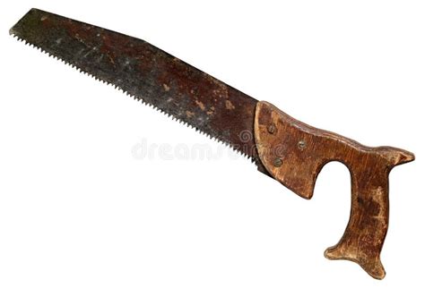 Vintage Retro Saw Isolated On White Background Stock Photo Image Of