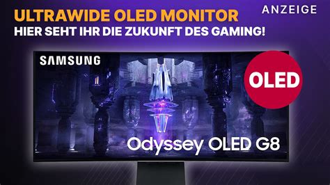 Ultrawide Monitor Mit WQHD 175 Hz OLED Der Samsung Odyssey G8 Ist