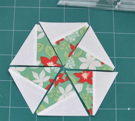 How To Make 60 Degree Split Triangles Quilt Patterns Paper Piecing