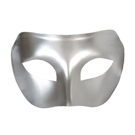 Silver Masquerade Mask Men Women Solid Color Plain Silver - Etsy