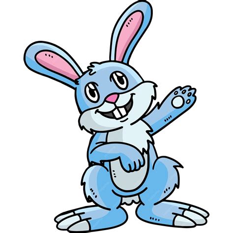 Premium Vector Bunny Standing Cartoon Colored Clipart