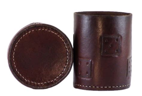 Leather Dice Cup With Dice Patterns - Etsy