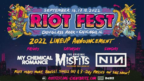 The Riot Fest 2022 Lineup Is Here Plus Single Day Tickets