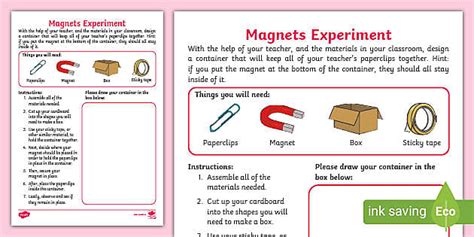 Magnets Experiment (teacher made) - Twinkl