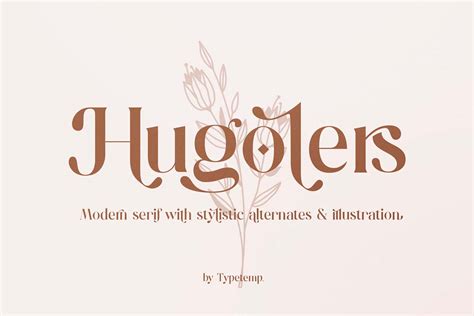 Hugolers Stylish Modern Font Free Design Resources